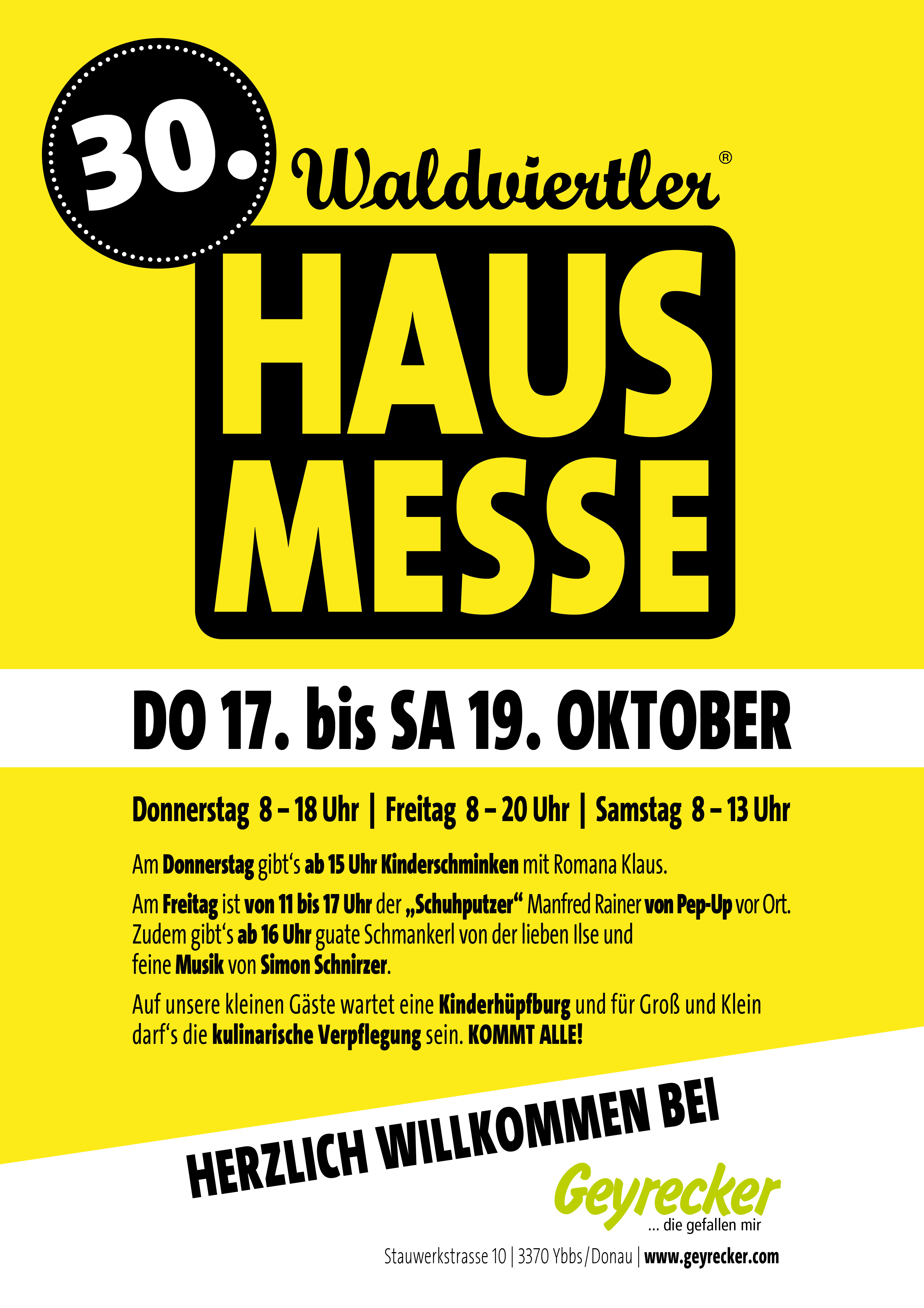You are currently viewing 30. Waldviertler Hausmesse 17. – 19. Oktober 2019