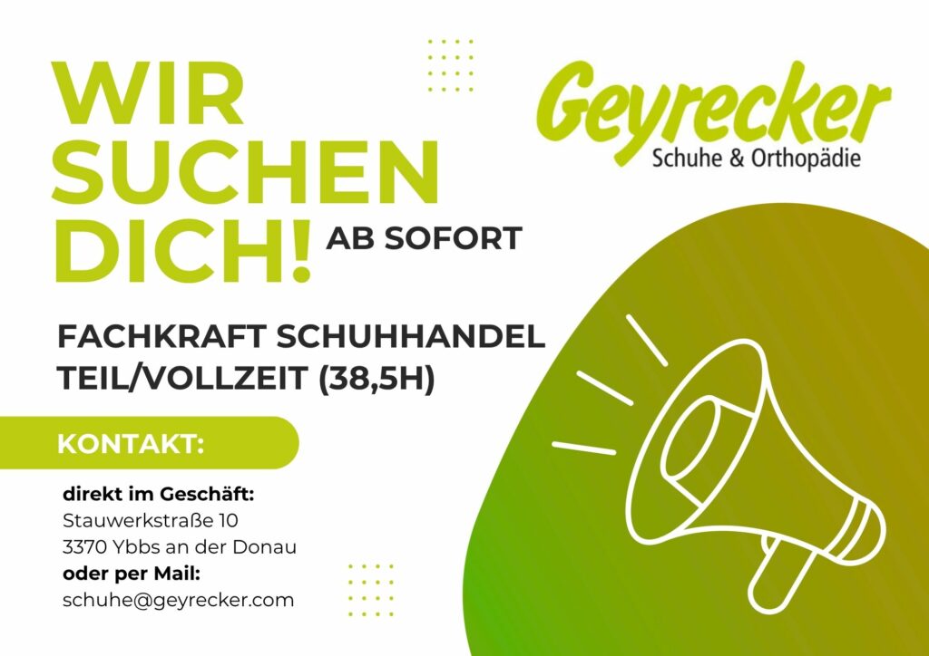 Wir suchen dich für unseren Schuhhandel!